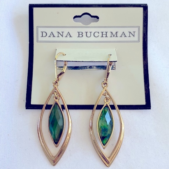 Dana Buchman Leverback Dangle Earrings NWT - Picture 1 of 3